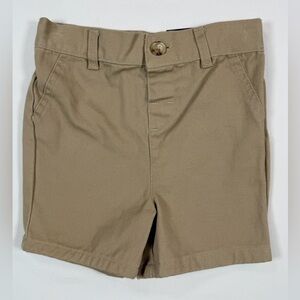 NWT OCEAN + COAST Boys Khaki Chino Shorts Tan Classic Casual‎ Size 24 Months NEW